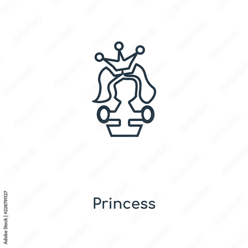 princess icon vector