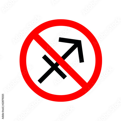 no, ban, stop SAGITTARIUS ZODIAC SIGN.vector logo icon illustration. Free Download no, ban, stop SAGITTARIUS ZODIAC SIGN.vector logo icon illustration. - GFXLoad