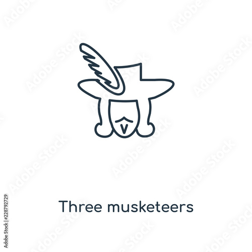 three musketeers icon vector