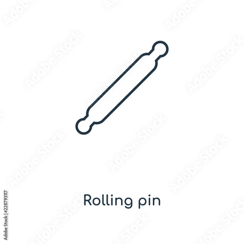 rolling pin icon vector