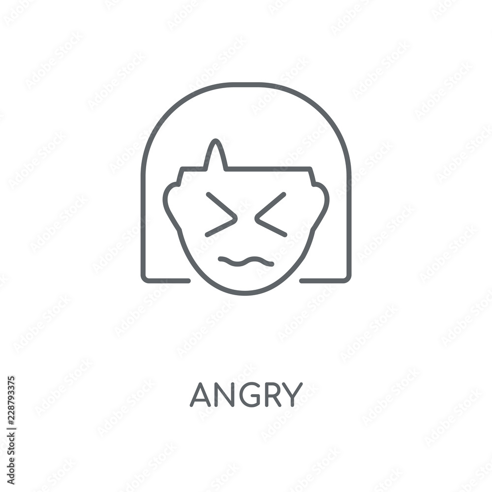 Fototapeta premium angry icon