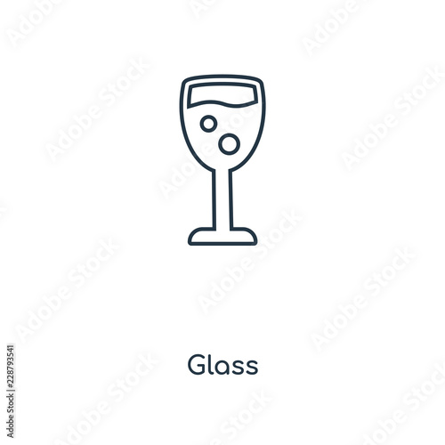 glass icon vector