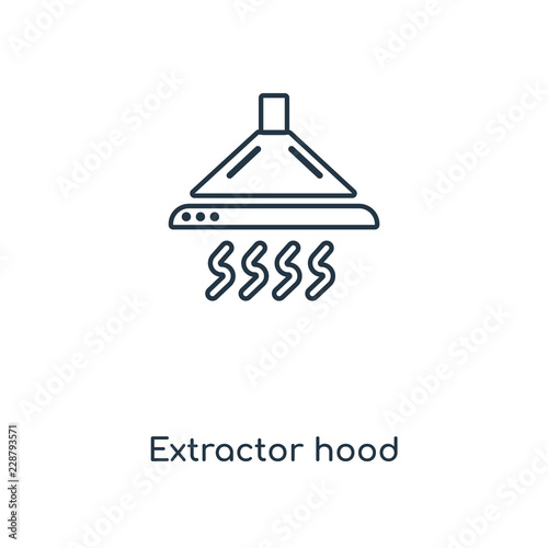 extractor hood icon vector