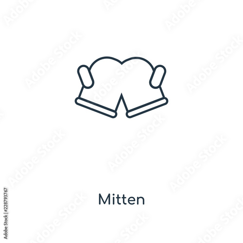 mitten icon vector