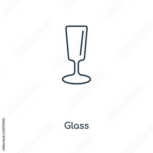 glass icon vector