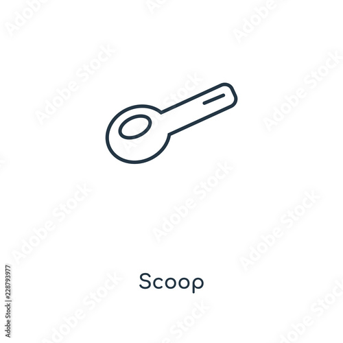 scoop icon vector