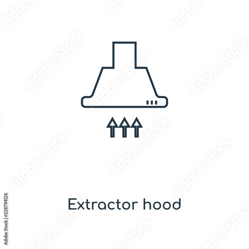 extractor hood icon vector