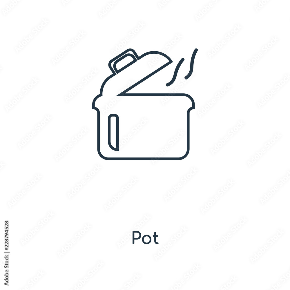 Obraz premium pot icon vector