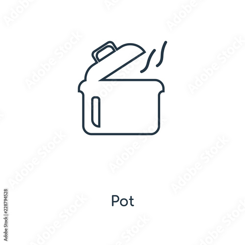 pot icon vector