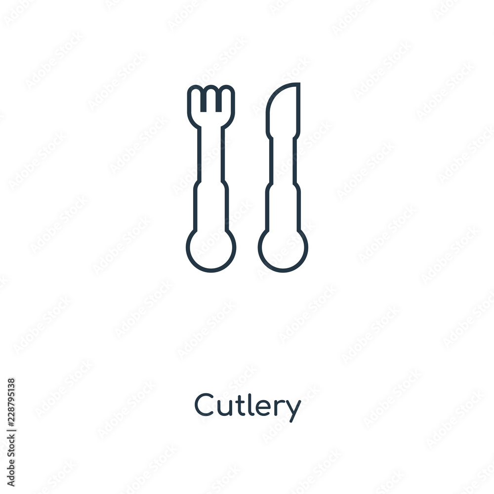cutlery icon vector cutlery icon vector