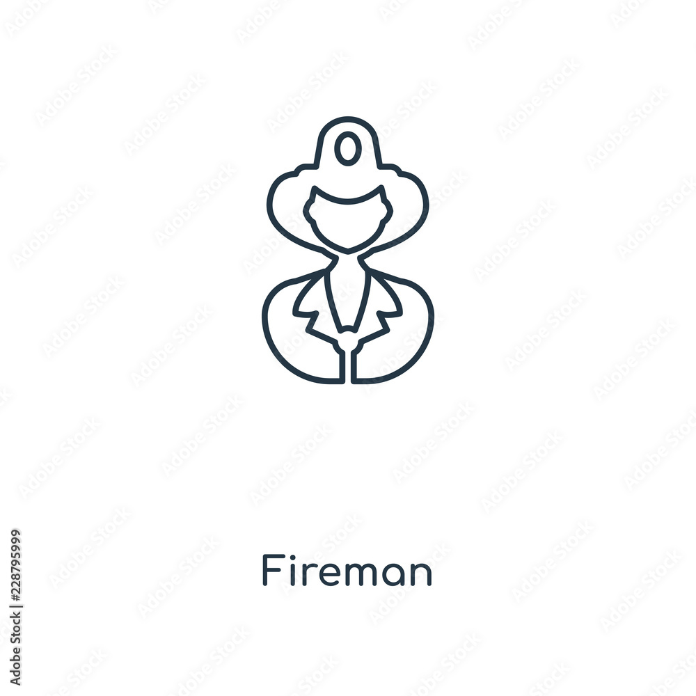 fireman icon vector fireman icon vector