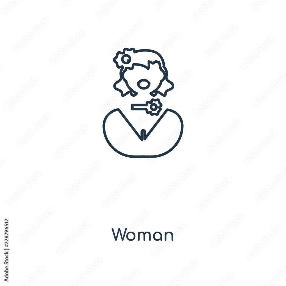 woman icon vector