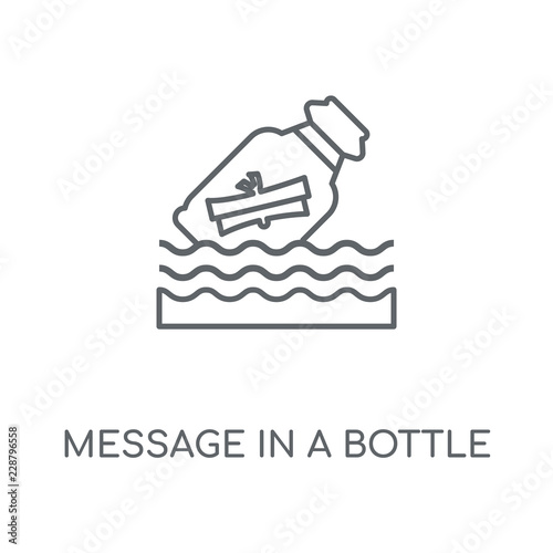 message in a bottle icon