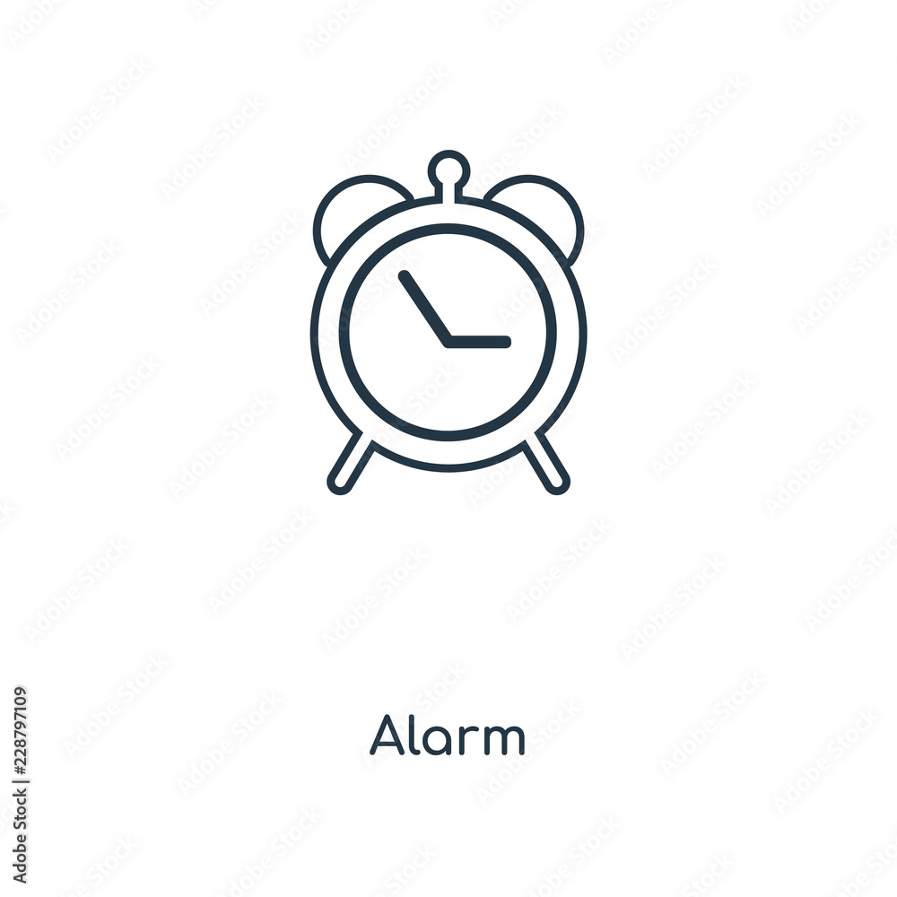 Fototapeta premium alarm icon vector