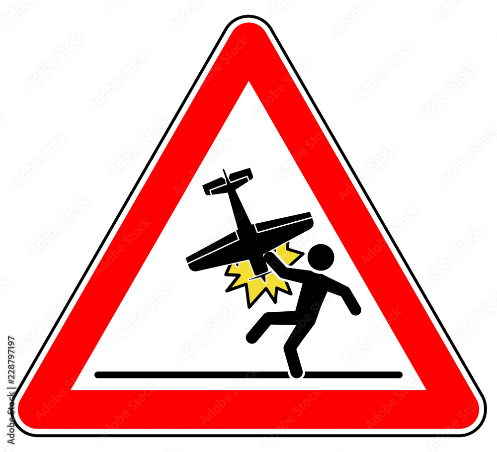 Sd85 sd85 Schild-Dreieckig - german - Flugplatz / Schutz Warnschild ...