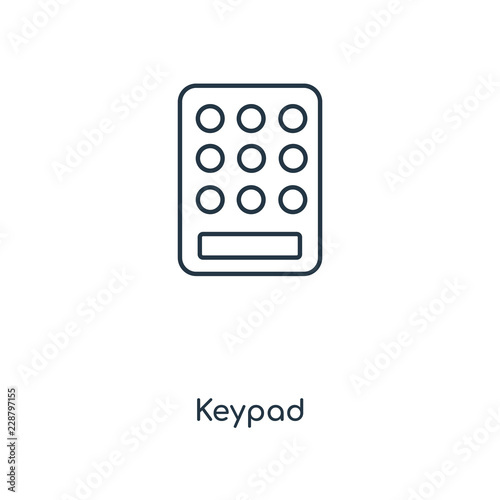 keypad icon vector