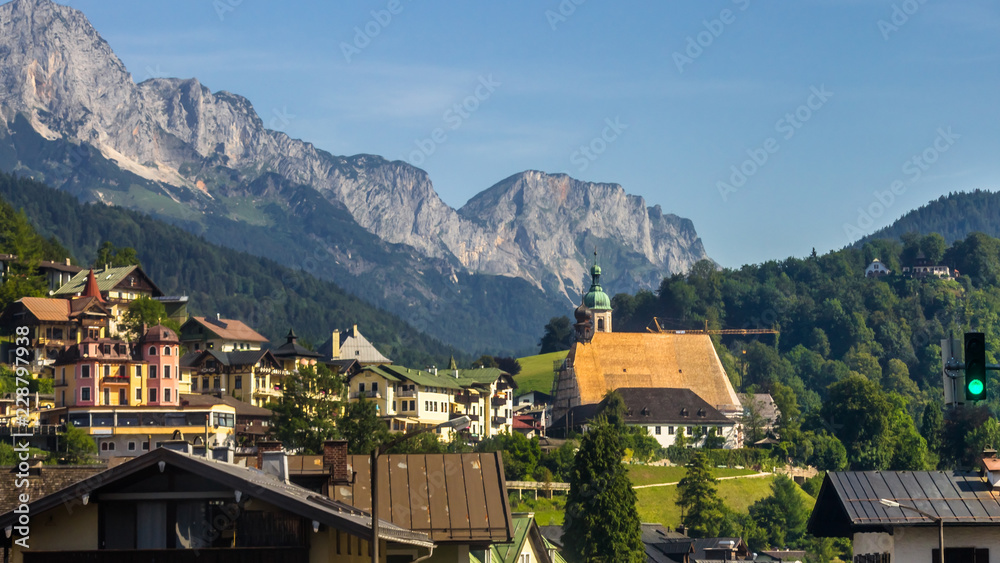 Beautiful alpine view near Berchtesgaden - Bavaria - Germany