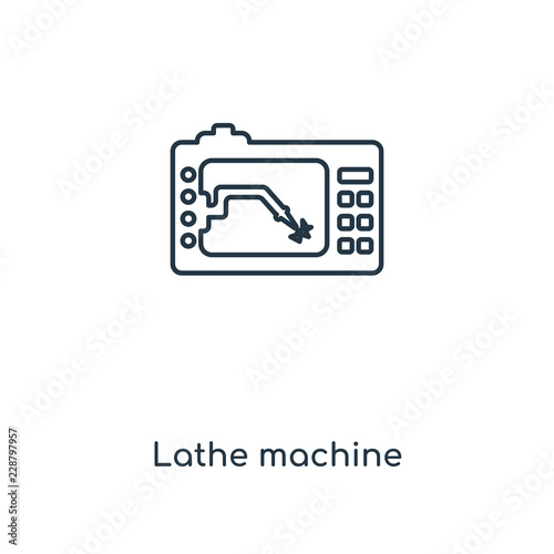 lathe machine icon vector