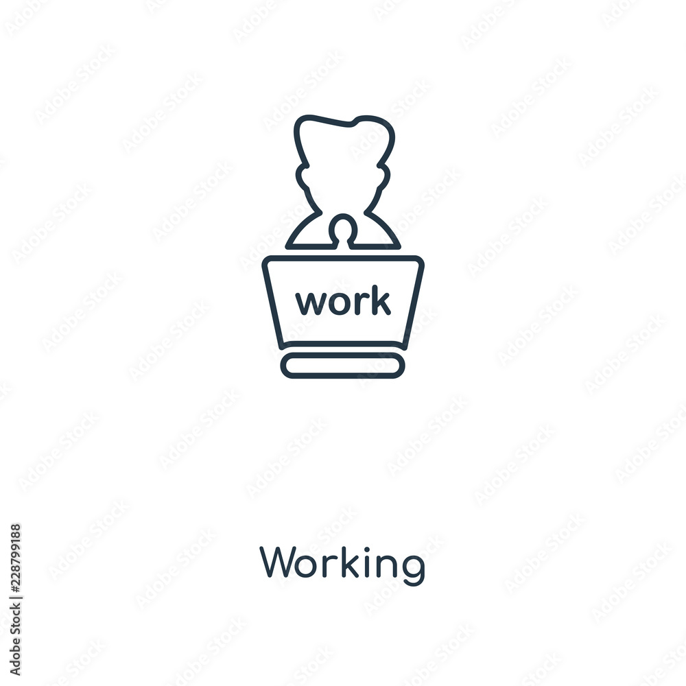 working icon vector working icon vector