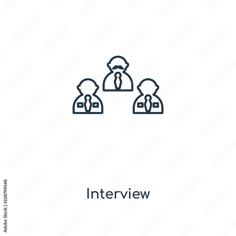 interview icon vector