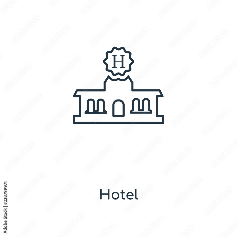 hotel icon vector