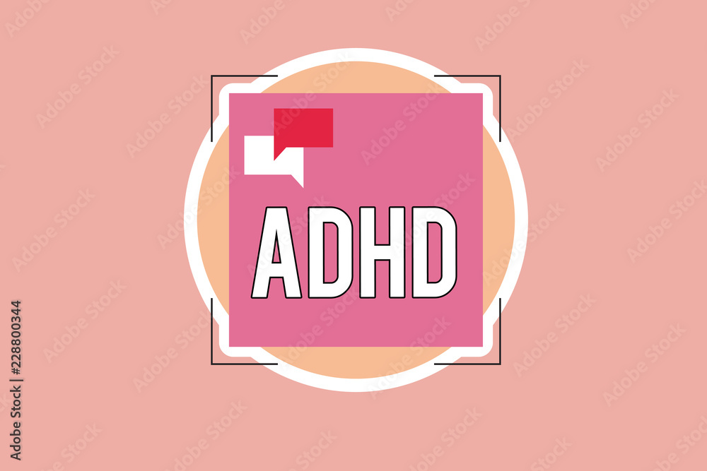 Writing note showing Adhd. Business photo showcasing Mental health disorder of children Hyperactive Trouble paying attention. Writing note showing Adhd. Business photo showcasing Mental health disorder of children Hyperactive Trouble paying attention.