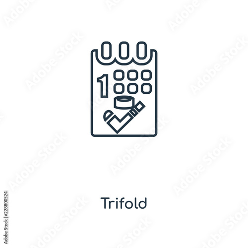 trifold icon vector