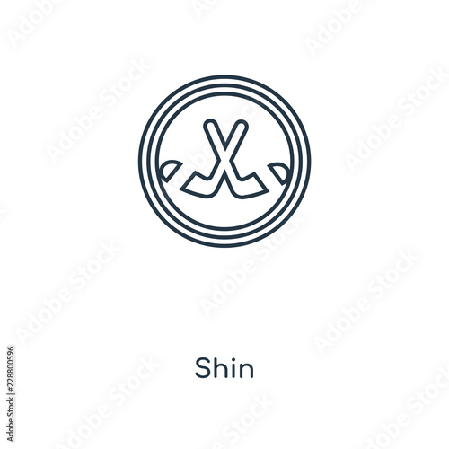 shin icon vector