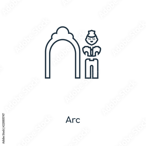 arc icon vector