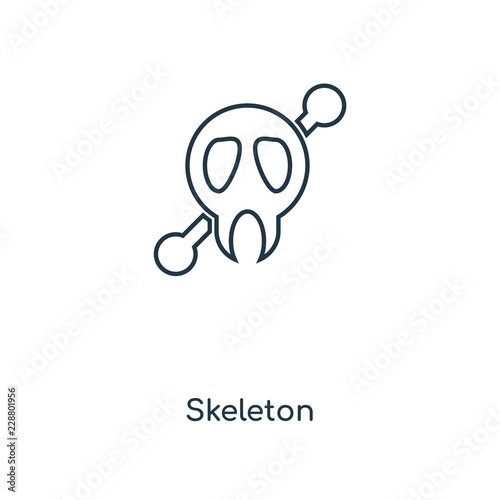 skeleton icon vector