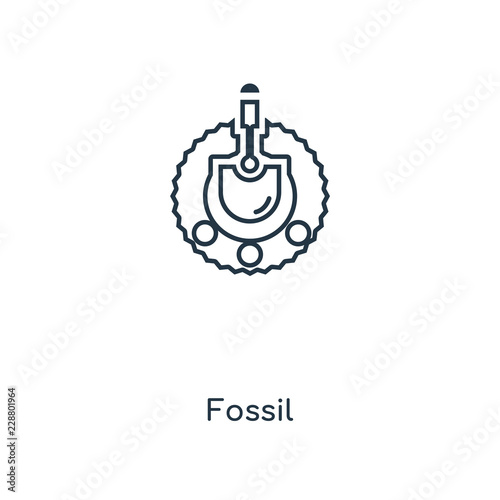 fossil icon vector