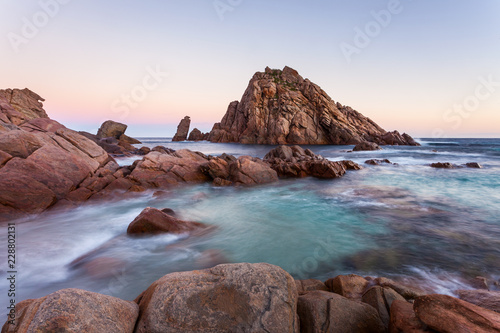 Sugarloaf Rock is a popular tourist destination near Dunsborough in the South West region of Western Australia.