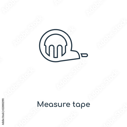 measure tape icon vector