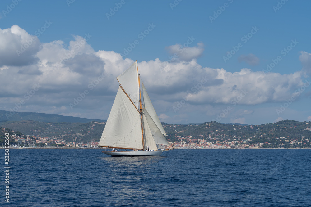 Sailboat on sea