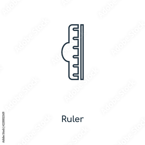 ruler icon vector