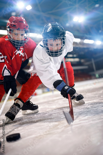 ice hockey sport childrens players. © luckybusiness