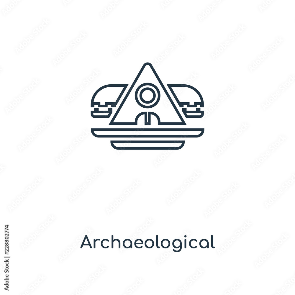 archaeological icon vector