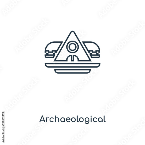 archaeological icon vector