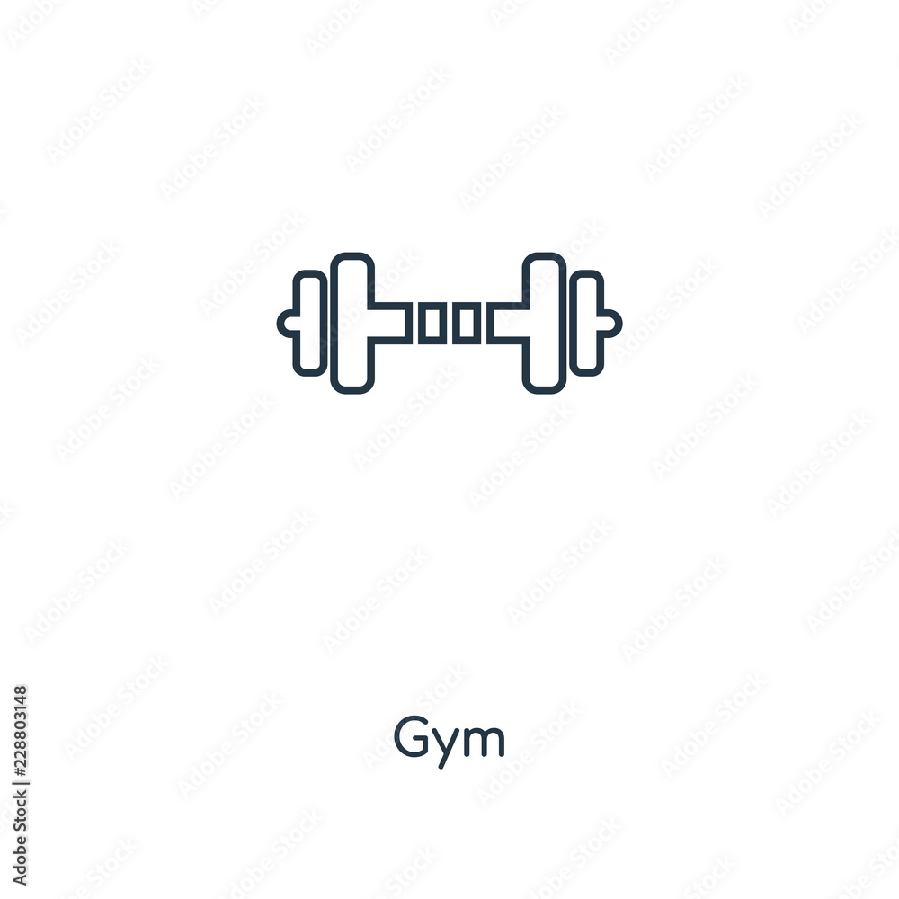 Fototapeta premium gym icon vector