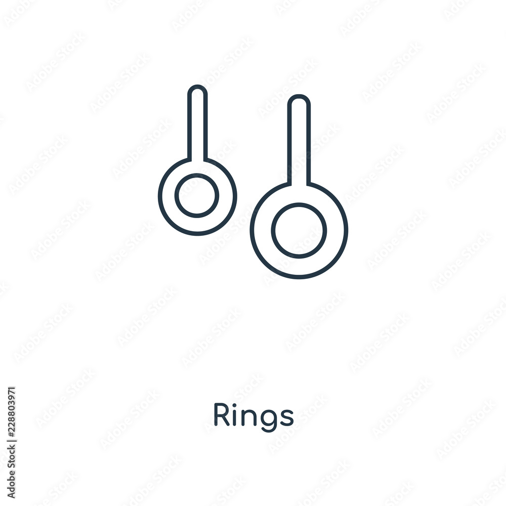 rings icon vector rings icon vector