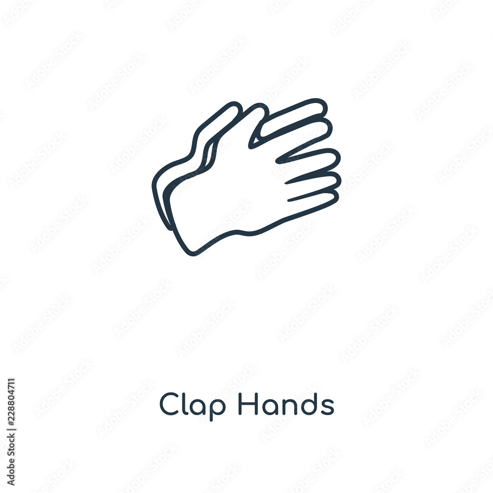 clap hands icon vector clap hands icon vector