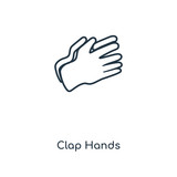 clap hands icon vector