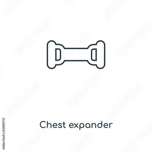 chest expander icon vector