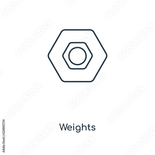 weights icon vector