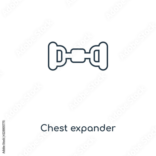 chest expander icon vector
