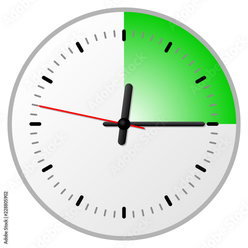 Timer / Uhr mit 15 (fünfzehn) Minuten 