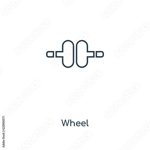wheel icon vector