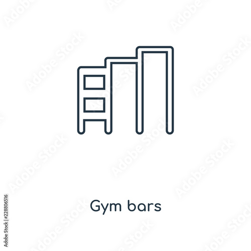 gym bars icon vector