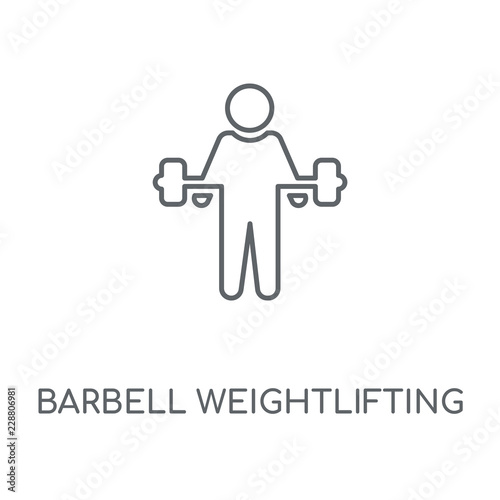 barbell weightlifting icon