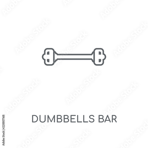 dumbbells bar icon